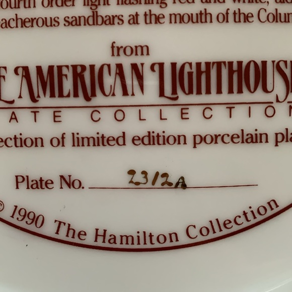 THE AMERICAN LIGHTHOUSE PLATE COLLECTION. Cape Disappointment Lighthouse! - Picture 6 of 7